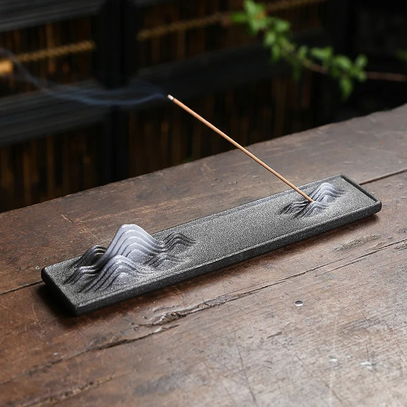 Ceramic Handicrafts Landscape Incense Stick Holder Censer Home Ornament