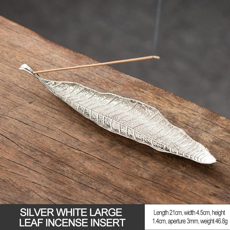 Long Leafs Censer Incense support rods Holder Ash Catcher incense stand Meditation Room Yoga insence burner Accessories XX003
