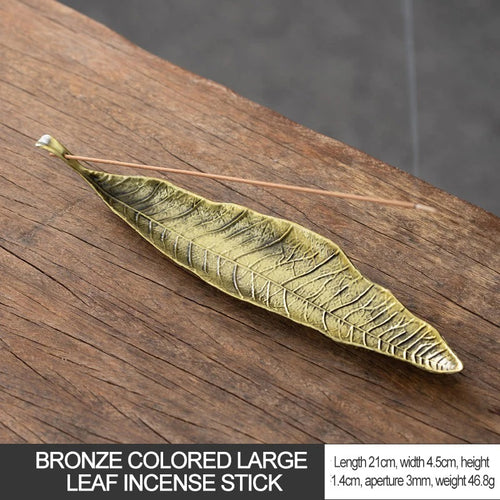 Long Leafs Censer Incense support rods Holder Ash Catcher incense stand Meditation Room Yoga insence burner Accessories XX003