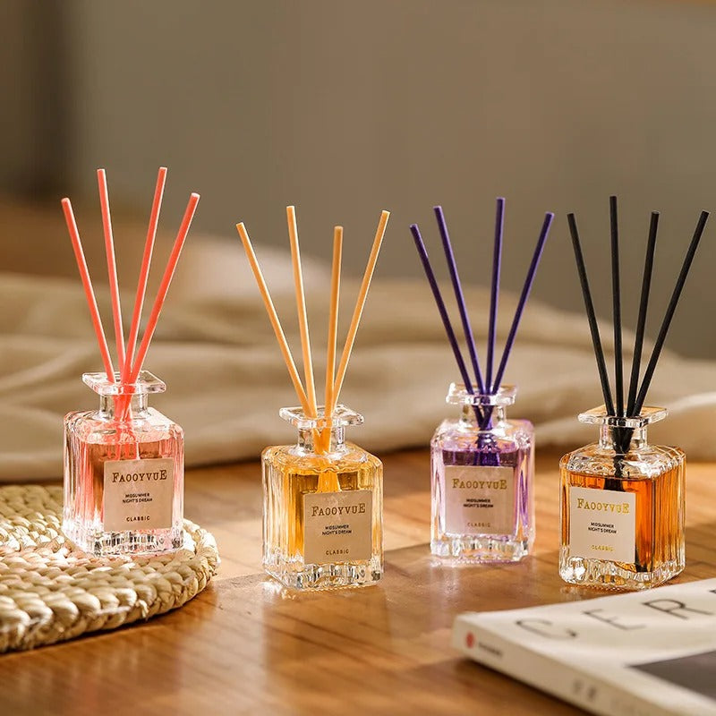 50ml Flameless Reed Diffuser Aromatherapy Essential Oil Lavender Eaglewood Fragrance Oil Air Freshener Home Room Decoration