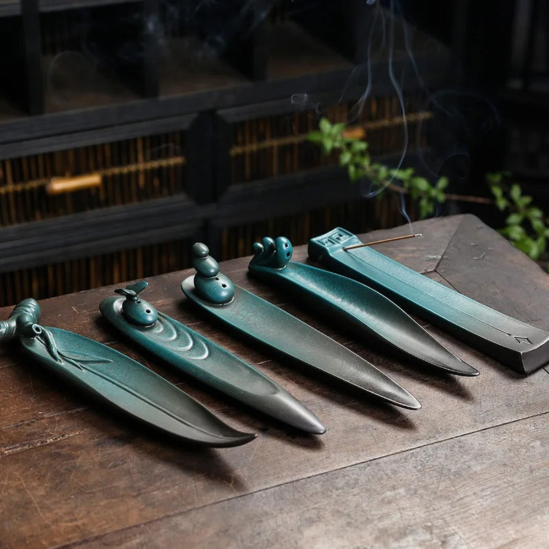 Ceramic Handicrafts Landscape Incense Stick Holder Censer Home Ornament
