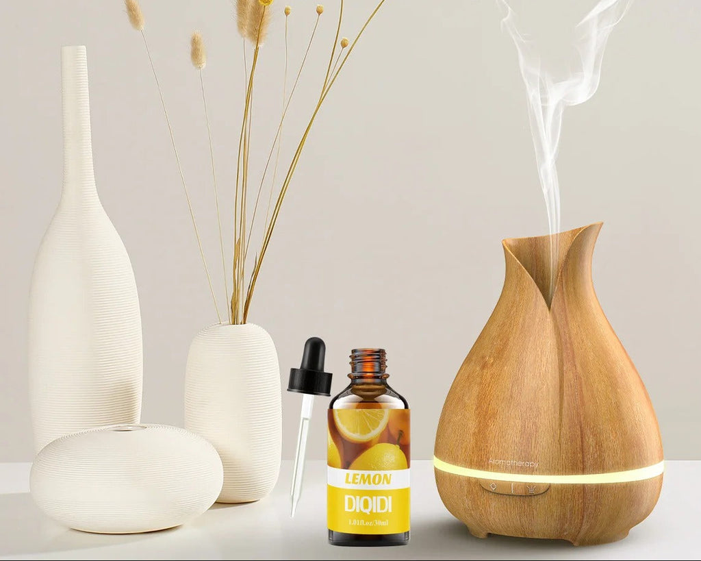 Lemon essential oil, skin care, massage, bath, spa, fragrance oil, diffuser, humidifier, home aromatherapy essential oil.