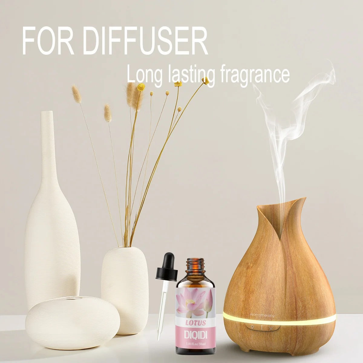 Lotus essential oil, home essential oil, clear air, perfume candle, DIY essential oil, hotel, office, bedroom use. Aromatherapy